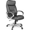 Sofotel EG-223 Sedia da ufficio, ecopelle, nera