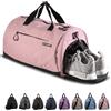 Fitgriff® Borsa sportiva e da viaggio per uomo e donna - con scomparto per scarpe e scomparto per oggetti bagnati - borsa per sport, fitness e viaggi - borsa da palestra (rosa, 48 x 26 x 25 cm (piccola))