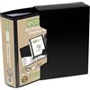Eco-Eco A5 50% Riciclato 100 Tascabile Nero Cartella Presentazione Display Libro + Scatola