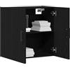 vidaXL Mobile a muro 60 x 31 x 60 cm Legno ingegnerizzato Rovere Nero