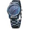 LeeEv Orologi in legno Uwood Series 40 mm Unisex Orologio in legno naturale fatto a mano con confezione regalo e fascia regolabile