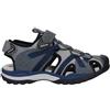Geox J Borealis Boy B, Sandali Bambini e ragazzi, Grigio (Dk Grey/Navy), 25 EU