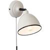 BRILLIANT lampada Telio interruttore a tirare per applique grigio/tortora | 1x D45, E14, 28W, adatto per proiettori a caduta (non inclusi) | Scala da A ++ a E | Con interruttore a tirante