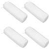 HAPINARY Cuscino Cilindrico per Letto Bianco 4 Pezzi in Poliestere Cotone 55x15x15cm Lavabile e Ricaricabile per Casa e Viaggio