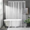 OTraki Tenda da Doccia Trasparente, Spessore 0,08 mm, 183x183 cm, Con 3 Magneti + 12 Ganci, Tenda Doccia in Plastica PEVA, Tenda da Bagno Antimuffa Impermeabile per Bagno