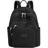 GFM® Zaino impermeabile da donna in nylon - vacanze, viaggi, uso quotidiano casual, estate, spiaggia (NBKP-A), S1 - nero, S
