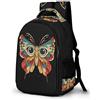 WECECE Zaini Owl Butterfly Design Ragazzo 13 Anni Zaino per Computer Butterfly Bird Ragazze Classe 6-8 Cartella Scolastica Comodo Impermeabile Scuola e Tempo Libero Bookbag