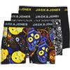 Jack & Jones S JACJAMES Trunks 3 Pack Noos Boxer A Pantaloncino, Nero, M Uomo