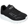 Skechers Uno Retro-Groove - Scarpe da Ginnastica Ragazzi, Black,