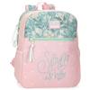 Roll Road Spring ist hier Cabina-case, Valigia per bambini, realizzato in ABS, un materiale durevole e leggero, Colore: rosa., Mochila adaptable, Zaino adattabile