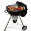 Amig - Barbecue Portatile Fireplus a Carbonella | Barbecue Rotondo con Coperchio e Ruote | Con Sistema di Ventilazione e Cestino per le Ceneri | Griglia in Acciaio Ø53,5 cm | Misure: 68,4 x 64 x 100cm