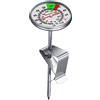 Westmark Termometro per latte - pratico termometro da cucina per montare il latte, deliziosa schiuma di latte per il caffè, termometro da barista con morsetto - acciaio inox