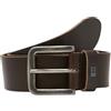 JACK & JONES Jacflag-Cintura in Pelle, 4 cm, Colore, caffè Nero, 80 cm Uomo