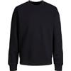 Jack & Jones Maglia di Tuta Uomo, Nero, 6XL Plus