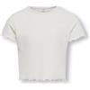 Only Maglietta da Ragazza Konnella S/S O-Neck Top Noos Jrs, Ballerino di Nuvola, 122 cm-128 cm