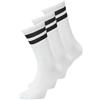 JACK & JONES JACTRAVIS TENNIS SOCK 3 PACK NOOS, bianco/confezione: bianco, Taglia unica