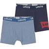 Levi's Kids BATWING BOXER BRIEF 2PK Ampio Bambino Dress Blues S