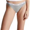 Calvin Klein Donna Perizoma con Fascia con Logo, Grigio (Grey Heather), M