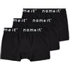 NAME IT Boxer da bambino basic, confezione da 3, neri, 146/152