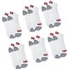 Levi's Kids Lhn Box Tab Low Cut 6Pk, Calzetteria Unisex - Bambini, White, 5
