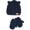 Chicco, Set Cappellino e Guanti in Tricot di Cotone, Accessori Invernali Neonato e Neonata, Designed in Italy