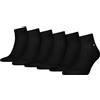 Tommy Hilfiger Herren Quarter Socken ECOM 6er Pack Schwarz Weiss Grau 75% Baumwolle 39-42 43-46 47-49, Größe:43-46, Farbe:Black (001)