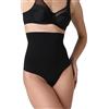 Lovable Guaina Modellante Vita Alta Seamless Perizoma | Microfibra Tecnica Senza Cuciture | Effetto Contenitivo Invisibile | Silhouette Shaping Donna, Nero, S