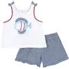 Chicco, Completo Bambina, con Canottiera e Pantaloncini, in Morbido Cotone, Designed in Italy, Abbigliamento Neonata 0-24 Mesi e Bambina