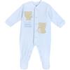 Chicco Tutina Con Apertura Frontale, Pigiamino per bambino e neonato Bimbo 0-24, Azzurro (3), 6 mesi, Designed in Italy