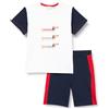 Chicco, Completo Neonato con T-shirt e Pantaloncini Corti, con Apertura sulla Schiena con Bottoncini, con Grafiche Moderne e alla Moda, in Cotone, Lavabile in Lavatrice, 0-24 Mesi, Designed in Italy