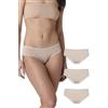 Lovable Slip Culotte in Tessuto Ultrasoft | Pacco da 3 Mutande in Morbido Modal | Mutandine Traspiranti, Comfort Quotidiano | Intimo Donna x3, Nero, S