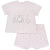 Chicco, Completo Neonata con T-shirt e Pantaloncini Corti, con Apertura sulla Schiena con Bottoncini, con Grafiche Moderne e alla Moda, in Cotone, Lavabile in Lavatrice, 0-24 Mesi, Designed in Italy