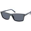Timberland TBA9268 Occhiali da Sole Uomo, Occhiali da Sole Casual Leggeri, Forma Lente Rettangolare, Lenti Polarizzate Fumo, Grigio Opaco