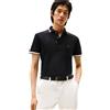 Tommy Hilfiger Uomo Maglietta Polo Maniche Corte Cuff Interest Slim Fit, Nero (Black), M