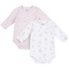 Chicco Body In Cotone, A Manica Lunga, Apertura Entrogamba, Pigiamino per bambino e neonato Unisex - Bimbi 0-24, Rosa, 3 mesi