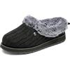 Skechers Keepsakes - Ice Angel, Pantofole Donna, Nero Black Grey, 38 EU