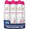 Dove Deodorante Spray Advanced Care Dragon Fruit & Coconut Cream, Deodorante Antitraspirante 72 Ore Protezione Sudore e Odori, con Formula Idratante e Delicata sulla Pelle, 6 Pezzi da 50 ml