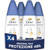 Dove Vapo Original 75 ml, Deodorante Spray Senza Gas Antitraspirante, Protezione Anti-Odore 48 Ore, Ascelle con 1/4 di Crema Idratante, Senza Alcol Etilico (Confezione da 4)