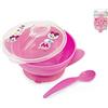 Lulabi Minnie Simply Set 3 Pezzi Pappa Viaggio, Polipropilene