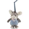 Sterntaler, Peluche Emmi L'Asinello, Carillon integrato, Dimensione: S, Celeste/Grigio, S, 6002000