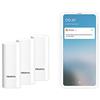 Netatmo Sensori Intelligenti Senza Fili per Porta e Finestra, Confezione da 3 Pezzi, Rilevamento Vibrazioni DTG-IT