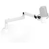 Elgato Wave Mic Arm LP White - Braccio snodabile a profilo basso, canaline per cavi a scomparsa, interamente in metallo, versatile morsetto da scrivania, studio, trasmissioni, streaming