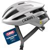 ABUS Casco da Corsa PowerDome MIPS, Argento, Taglia S
