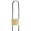 Master Lock 1950EURD Lucchetto a Chiavi in Ottone Massiccio e Archetto Regolabile da 7 a 15.5 cm, Oro, 15.5 x 5 x 1.4 cm