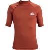 Quiksilver - Upf50 SS S/SL Surf Tee per Uomo - Henna - XS
