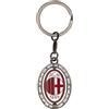 AC Milan A.C. Milan Portachiavi con Doppio Lato, Logo Ufficiale, Idea Regalo, Prodotto Ufficiale