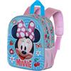 Disney Minni Mouse Happiness-Zainetto 3D Elite, Blu, 25 x 30 cm, Capacità 7 L