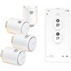 Netatmo Pack 4 Valvole Termostatiche WiFi, Controllo Remoto, Risparmio Energetico, Accessorio per Radiatori, Compatibile con Alexa e HomeKit, Installazione Facile, NBU-4-NAV-EU