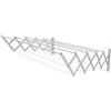 Amig - Stendibiancheria da parete estensibile - Misure: 120x14x3 cm - Superficie di stenditura: 6 m - Alluminio inox - Viteria in acciaio inox - Per interni ed esterni - Facile installazione
