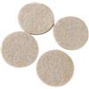 Merriway Bulk Hardware BH01123 Feltrini Autoadesivi Rotondi per la Protezione di Mobili e Pavimenti, 25 mm, Bianco, Set di 25